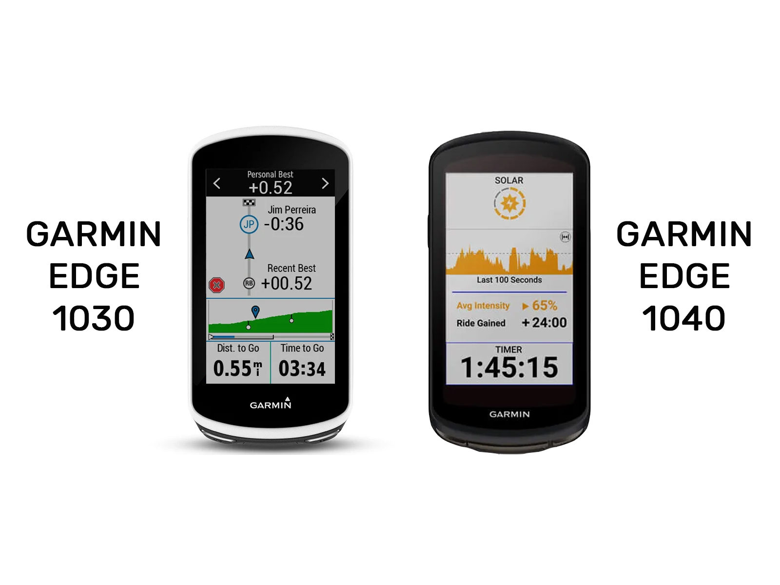 Quelle est la différence entre les compteurs vélo Garmin Edge 1040